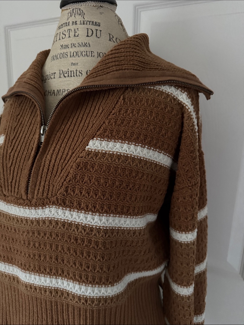 Half-Zip Knit Sweater